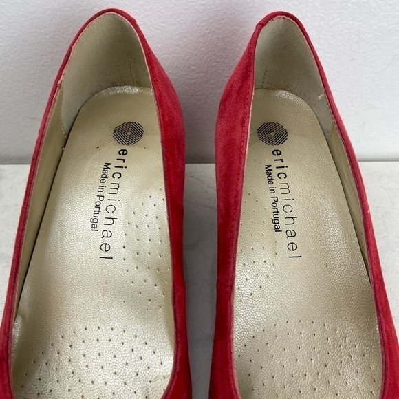 Eric Michael Abby Block Heel Suede Heels - Picture 4 of 12